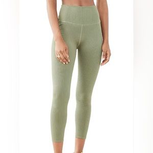 Good American Seamless Ribbed Leggings  Agave -size 00